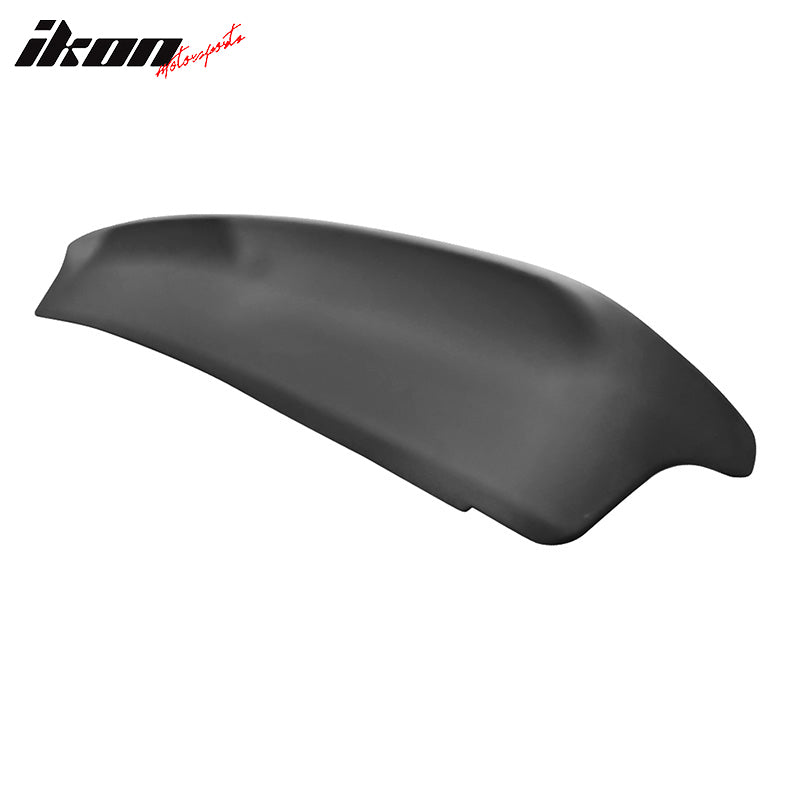 IKON MOTORSPORTS, Trunk Spoiler With Camera Cover Compatible With 2015-2023 Dodge Challenger, Painted Rear Tail Boot Deck Lid Wing ABS Plastic, 2016 2017 2018 2019