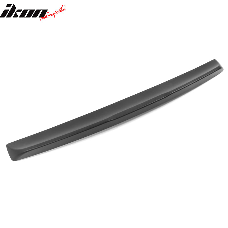 IKON MOTORSPORTS, Trunk Spoiler Compatible With 2015-2023 Dodge Challenger, Matte Black ABS Rear Tail Wing Boot Lid