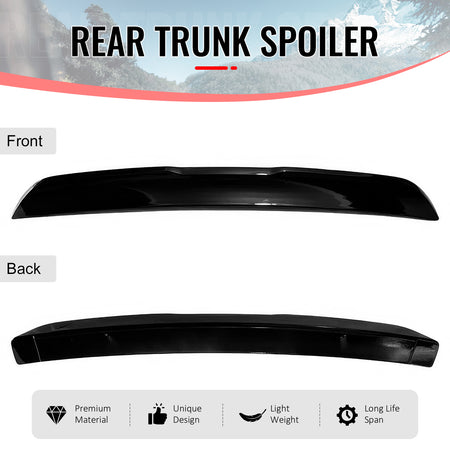 Fits 2008-2023 Dodge Challenger 2DR OE Style Gloss Black Rear Trunk Spoiler ABS