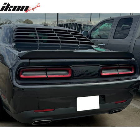 Fits 2008-2023 Dodge Challenger 2DR OE Style Gloss Black Rear Trunk Spoiler ABS