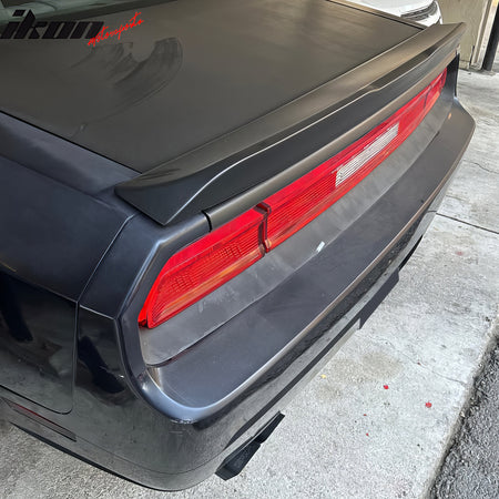 Fits 2008-2023 Dodge Challenger 2DR OE Style Gloss Black Rear Trunk Spoiler ABS