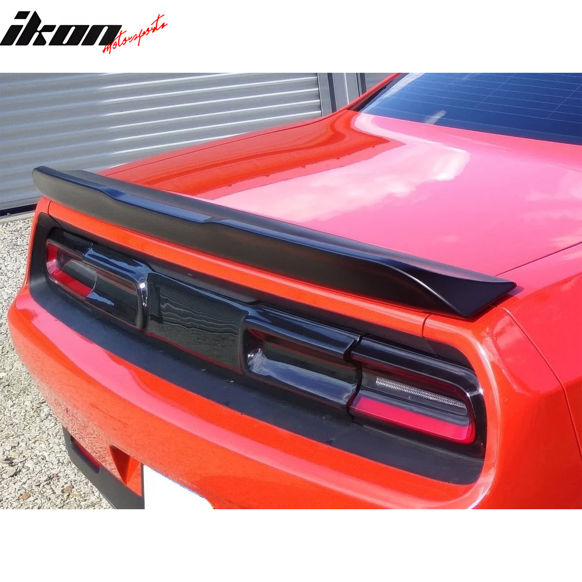 Fits 2008-2023 Dodge Challenger 2DR OE Style Gloss Black Rear Trunk Spoiler ABS
