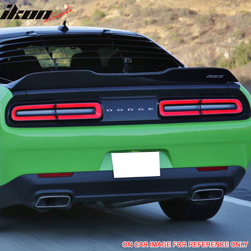 Fits 15-23 Dodge Challenger OE No Camera Hole Trunk Spoiler Painted ABS