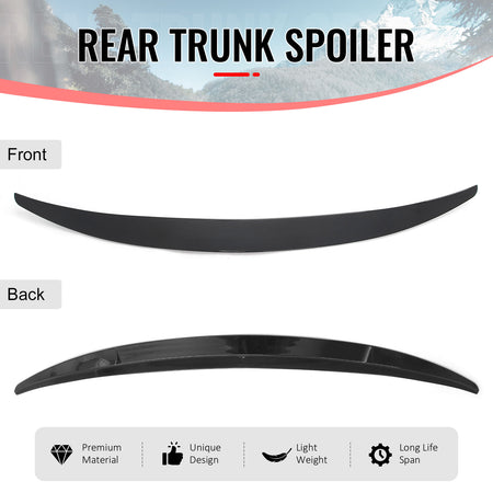 Fits 13-20 Ford Fusion Trunk Spoiler MP Style Rear Decklid Wing Gloss Black Lip