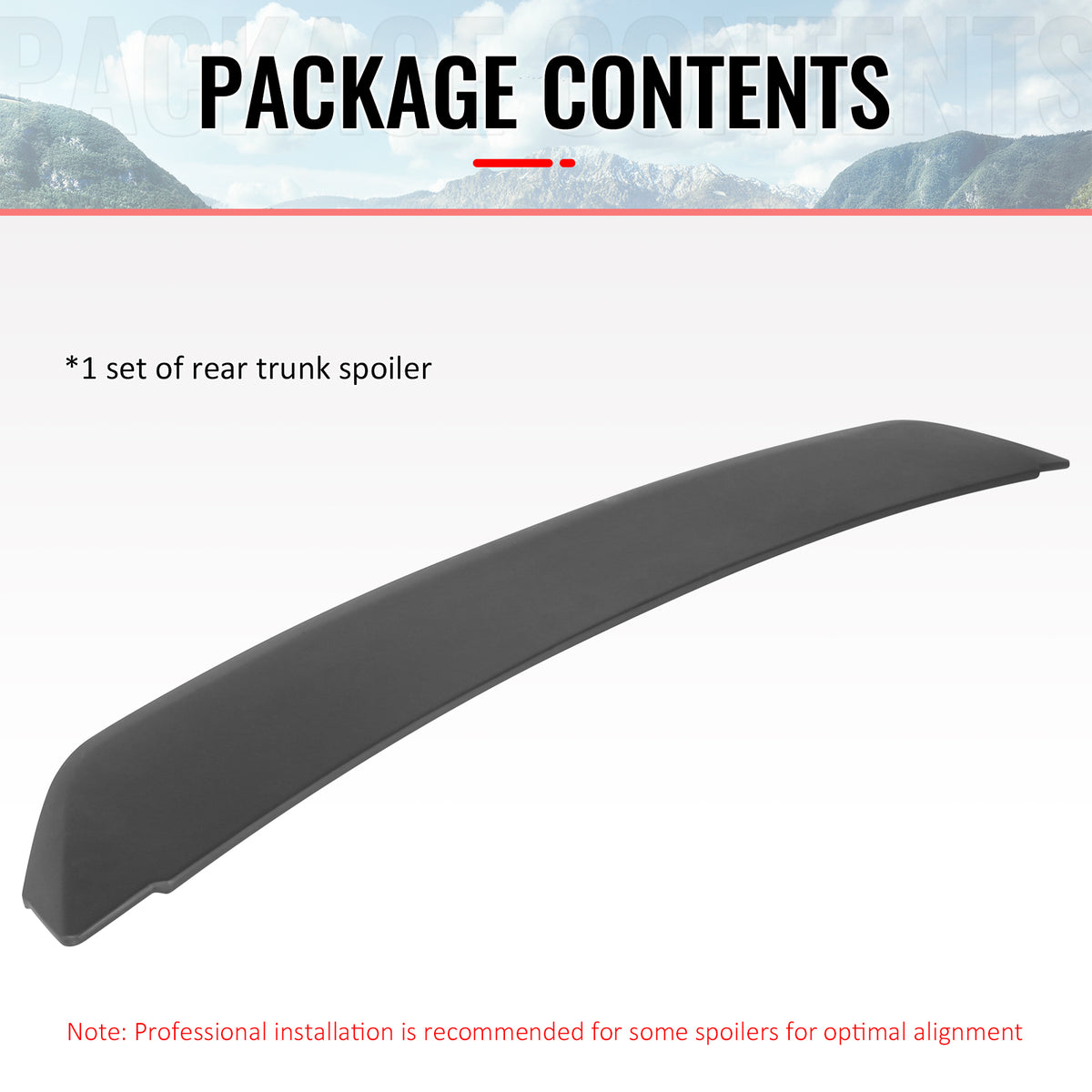 Fits 05-09 Ford Mustang 2DR GT500 Style Matte Black Rear Trunk Spoiler Wing ABS