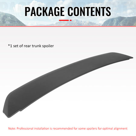 Fits 05-09 Ford Mustang 2DR GT500 Style Matte Black Rear Trunk Spoiler Wing ABS