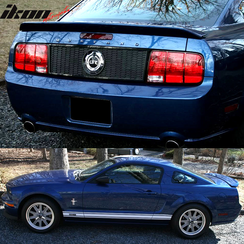 Compatible With 2005-2009 Mustang Factory Style Trunk Spoiler - ABS