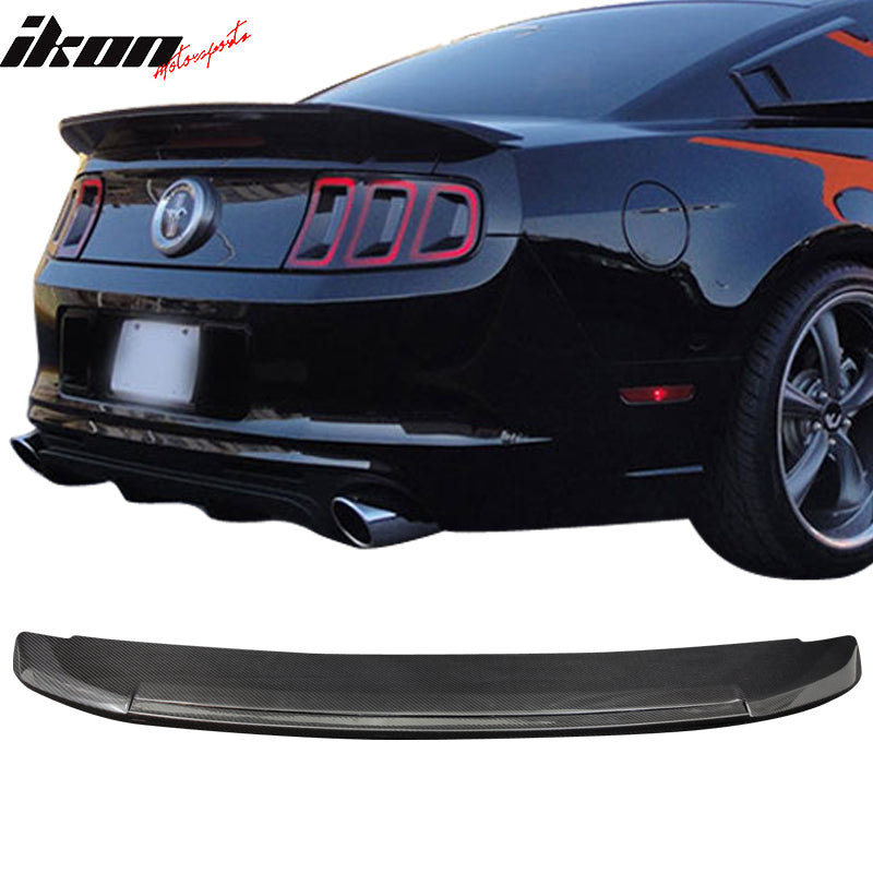2010-2014 Ford Mustang GT500 Style Carbon Fiber Trunk Spoiler Wing