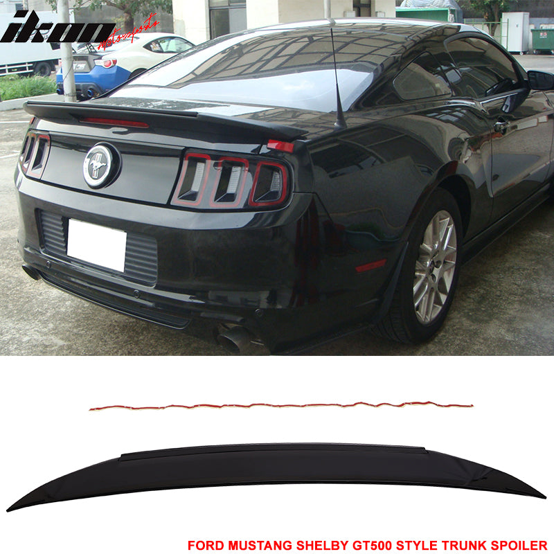 2010-2014 Ford Mustang GT V6 GT500 Style Trunk Spoiler Wing Lip ABS