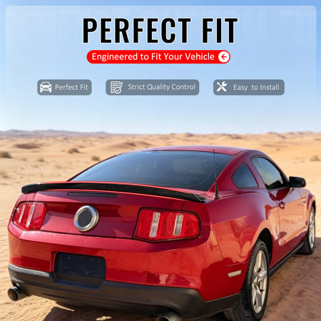 Fit 2010-2014 Ford Mustang Trunk Spoiler Factory Style