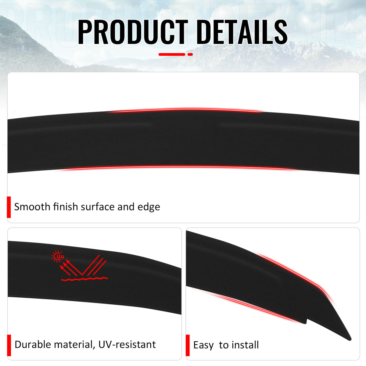 Fits 10-14 Ford Mustang OE Style Rear Trunk Spoiler Wing Lip ABS Matte Black