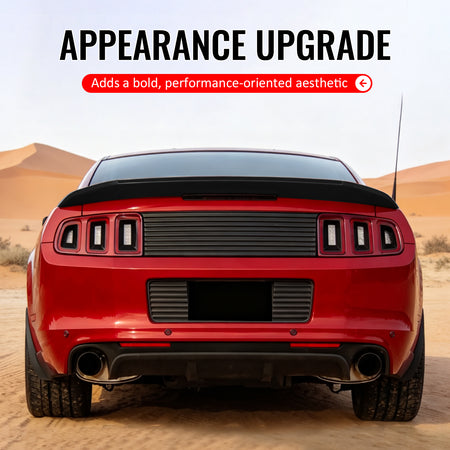 Fits 10-14 Ford Mustang OE Style Rear Trunk Spoiler Wing Lip ABS Matte Black