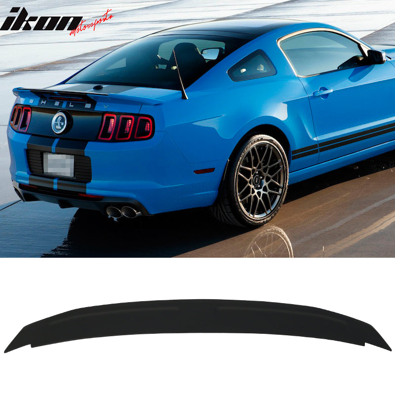 IKON MOTORSPORTS, Pre-painted Trunk Spoiler Compatible With 2010-2014 Mustang, Factory Style ABS Painted Trunk Boot Lip Spoiler Wing Deck Lid Other Color Available, 2011 2012 2013