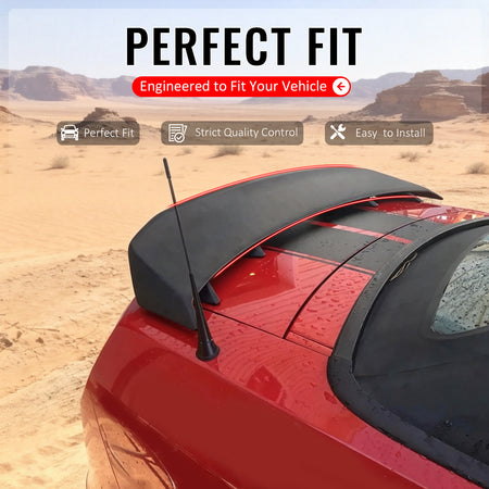 For 10-14 Ford Mustang LS Style Rear Trunk Spoiler Wing Matte Black ABS Tail Lip
