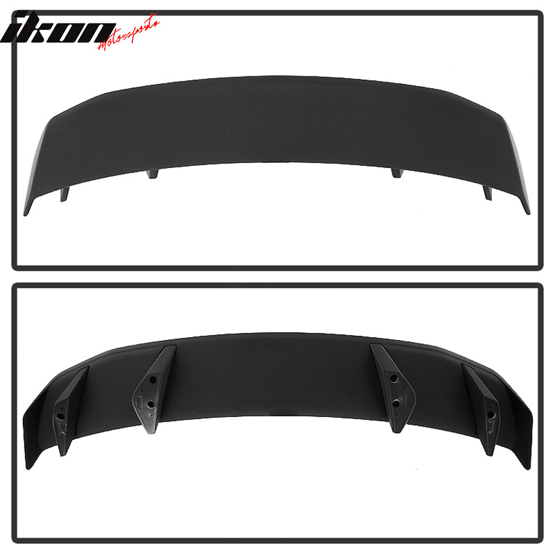 For 10-14 Ford Mustang LS Style Rear Trunk Spoiler Wing Matte Black ABS Tail Lip