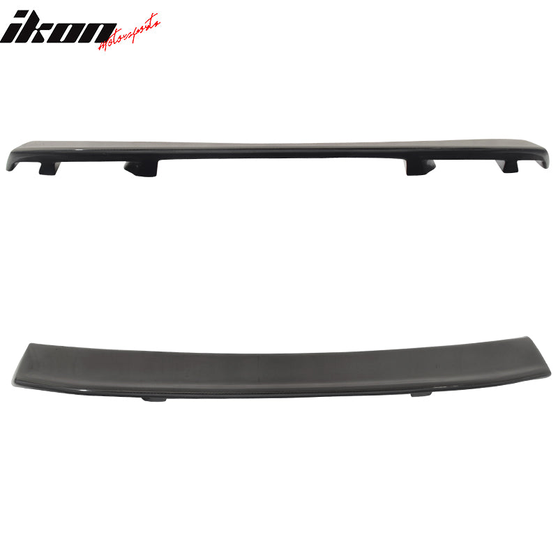 IKON MOTORSPORTS, Trunk Spoiler Compatible With 2010-2014 Ford Mustang , Matte Carbon Fiber LS Style Rear Spoiler Wing, 2011 2012 2013