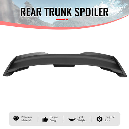 Fits 15-23 Mustang DarkHorse Trunk Spoiler Wickerbill Unpainted Rear Wing ABS