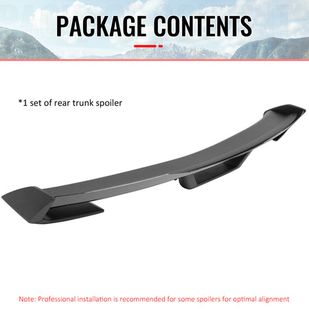 Fits 15-23 Mustang DarkHorse Trunk Spoiler Wickerbill Unpainted Rear Wing ABS