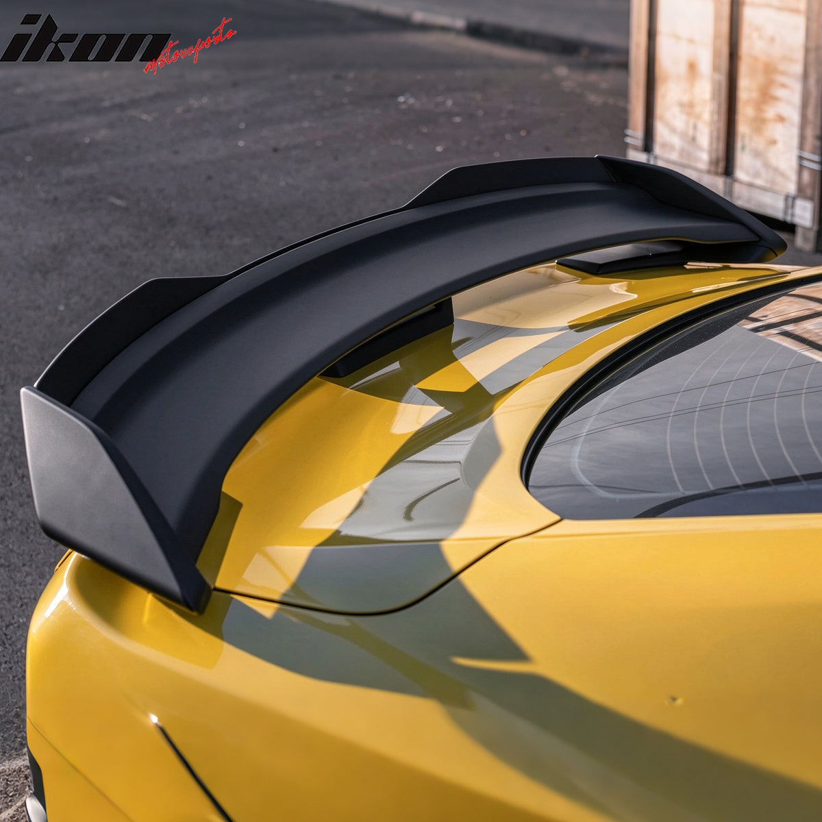 Fits 15-23 Mustang DarkHorse Trunk Spoiler Wickerbill Unpainted Rear Wing ABS