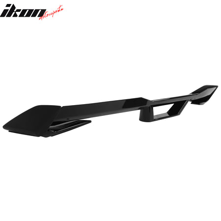 Fits 15-23 Mustang DarkHorse Trunk Spoiler Wickerbill Gloss Black Rear Wing ABS