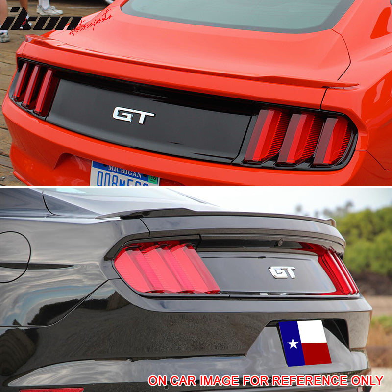 Fits 15-23 Ford Mustang GT Factory Style ABS Trunk Spoiler