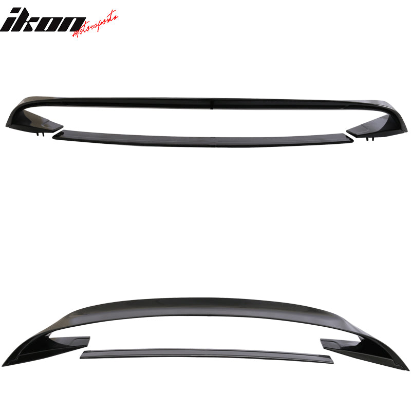 Fits 15-23 Ford Mustang GT350 GT350R Style Trunk Spoiler Gloss Black ABS