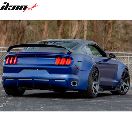 15-23 Ford Mustang GT350 Style V2 Rear Unpainted Trunk ABS Spoiler Wing