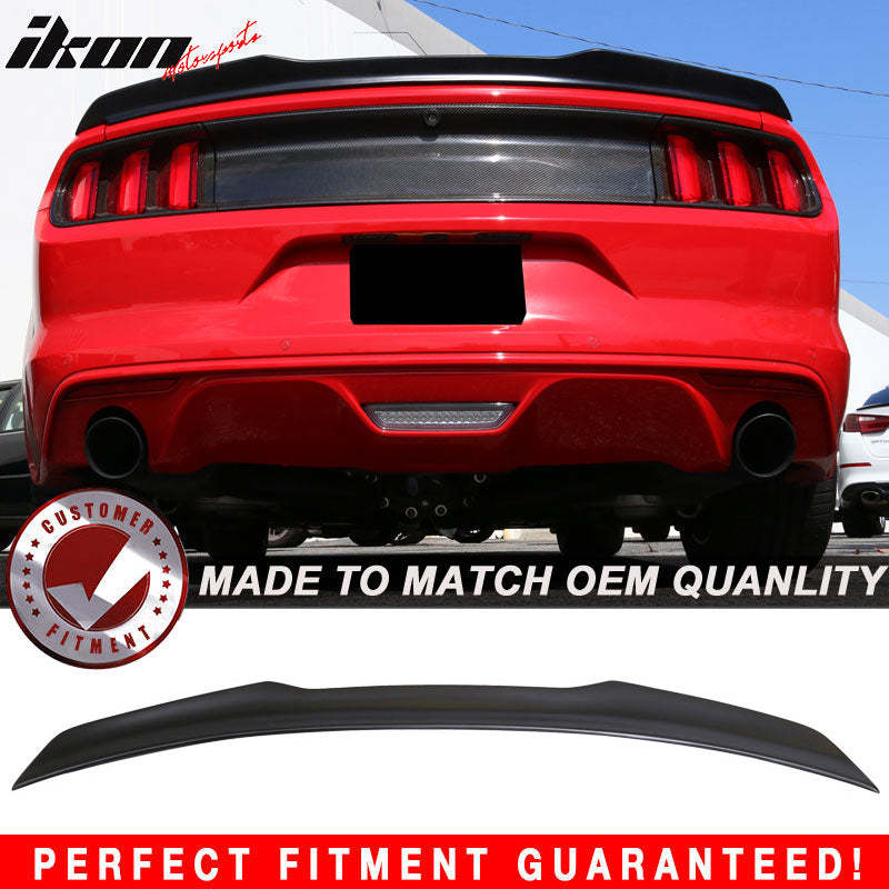 2015-2023 Ford Mustang Coupe H High Kick V Trunk Spoiler ABS