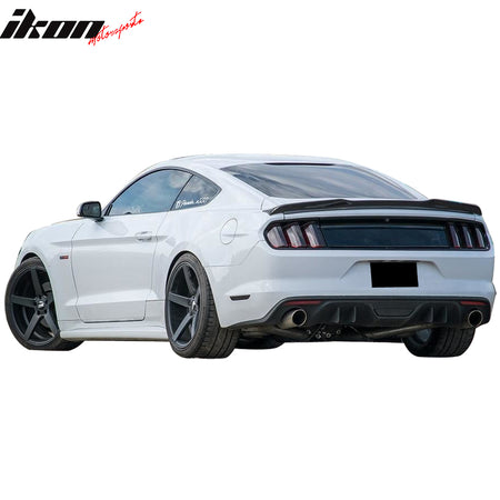 Fits 15-23 Ford Mustang Coupe High Kick V Style Trunk Spoiler Matte Carbon Fiber