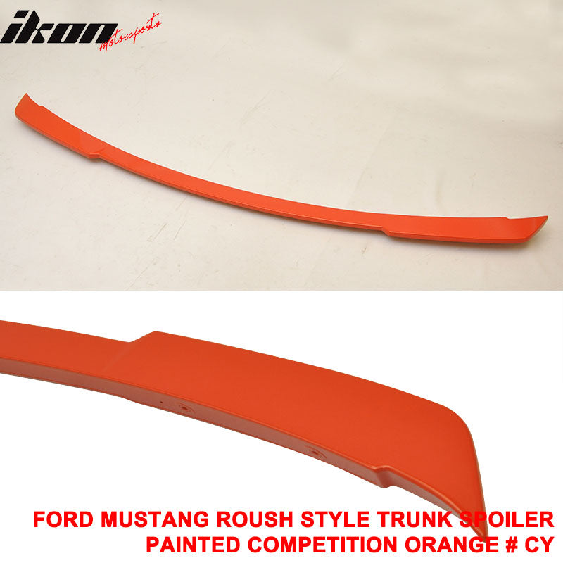 Clearance Sale Fits 15-23 Ford Mustang Trunk Spoiler R Style #CY Orange