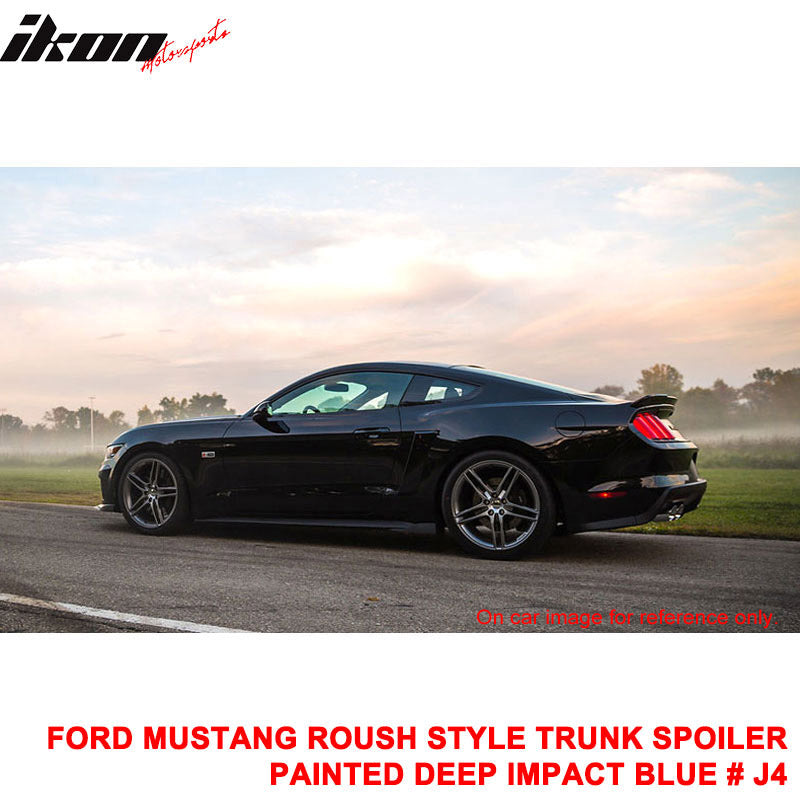 Clearance Sale Fit 15-23 Ford Mustang R Trunk Spoiler #J4 - Deep Impact Blue