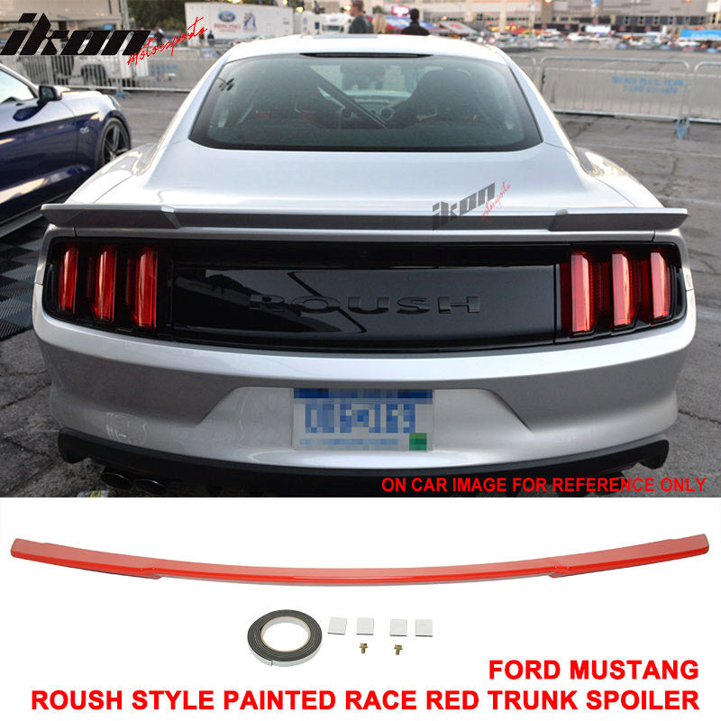 Fits 15-23 Ford Mustang Coupe Rear Spoiler Wing #PQ - Race Red