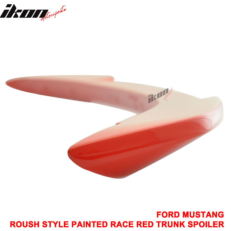 Clearance Sale Fits 15-23 Ford Mustang Coupe Rear Trunk Spoiler R Style #PQ Red