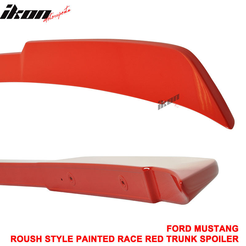 Clearance Sale Fits 15-23 Ford Mustang Coupe Rear Trunk Spoiler R Style #PQ Red