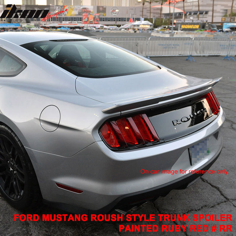 Clearance Sale Fits 15-23 Ford Mustang Coupe Trunk Spoiler R Style #RR - Red
