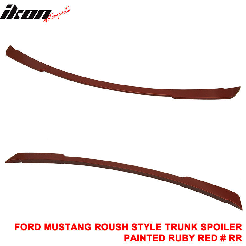 Clearance Sale Fits 15-23 Ford Mustang Coupe Trunk Spoiler R Style #RR - Red