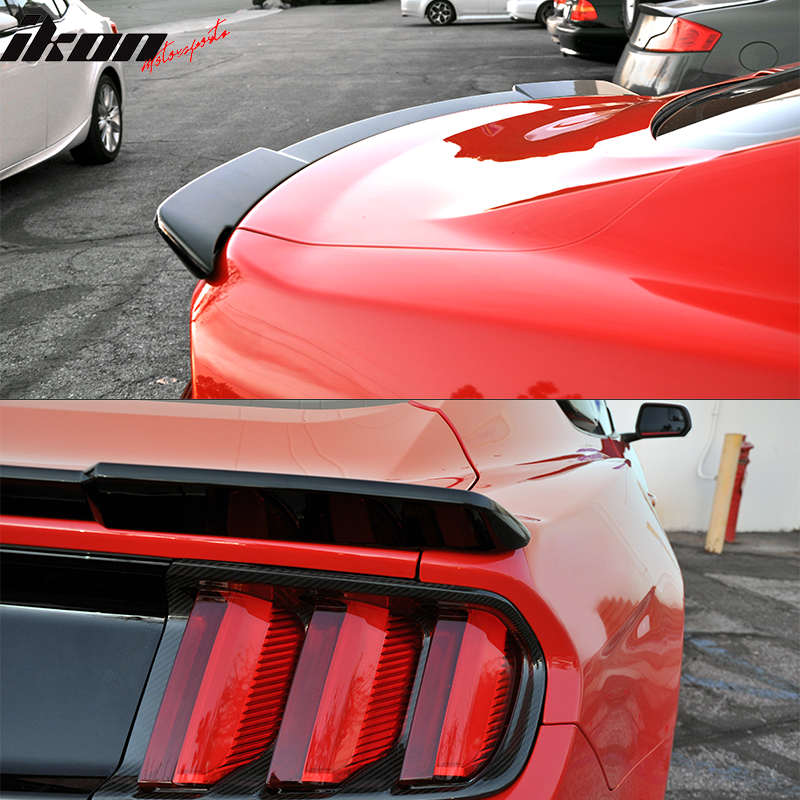 Clearance Sale Fits 15-23 Ford Mustang Rear Trunk Spoiler R Style #UA Black