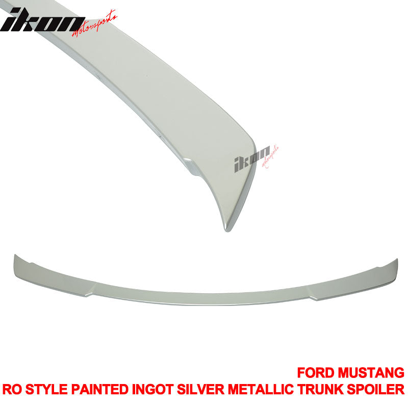 Clearance Sale Fit 15-23 Ford Mustang Trunk Spoiler R Style #UX Silver Metallic