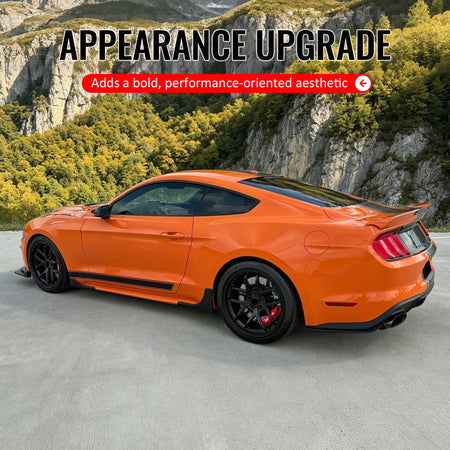 Fits 15-23 Mustang Shelby Super Snake Trunk Spoiler Carbon Fiber Print Rear Wing