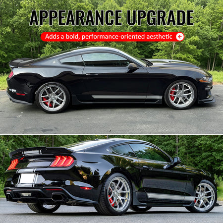 Fits 15-23 Mustang Shelby Super Snake Trunk Spoiler Gloss Black Rear Wing ABS