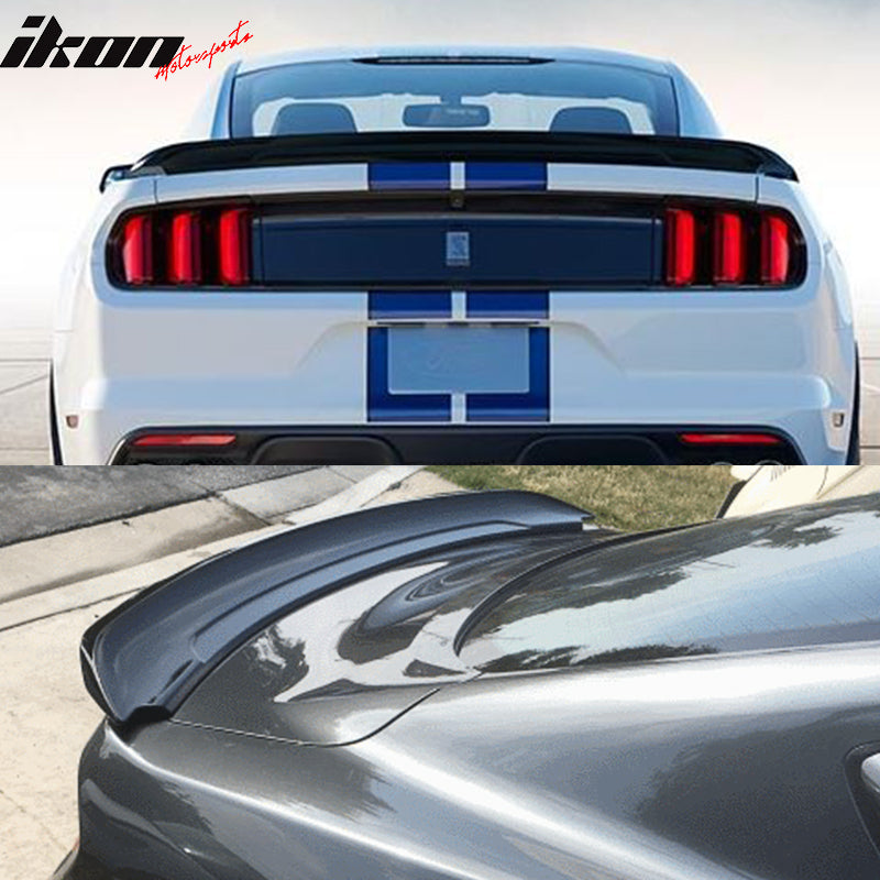 15-23 Ford Mustang GT350 2Dr Coupe GT Track Pack Trunk Spoiler Lip Wing - ABS