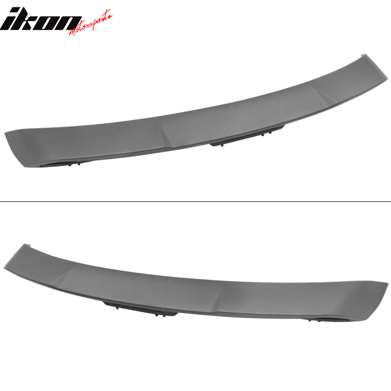 IKON MOTORSPORTS, Trunk Spoiler Compatible With 2015-2022 Ford Mustang Coupe, Rear Trunk Lip Wing Spoiler Rear Lid Wing ABS Plastic TP Style Painted #M6466 Oxford White, 2016 2017 2018 2019 2020