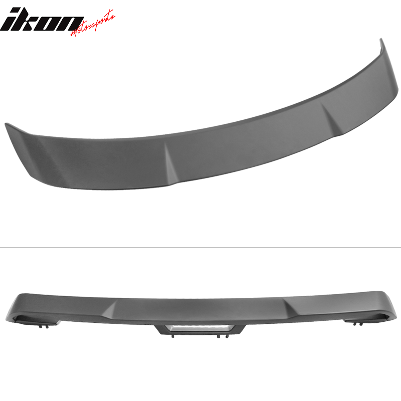 IKON MOTORSPORTS, Trunk Spoiler Compatible With 2015-2022 Ford Mustang Coupe, Rear Trunk Lip Wing Spoiler Rear Lid Wing ABS Plastic TP Style Painted #M6466 Oxford White, 2016 2017 2018 2019 2020