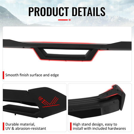 Fits 24-26 Ford Mustang Dark Horse HP Style Rear Trunk Spoiler Wing ABS