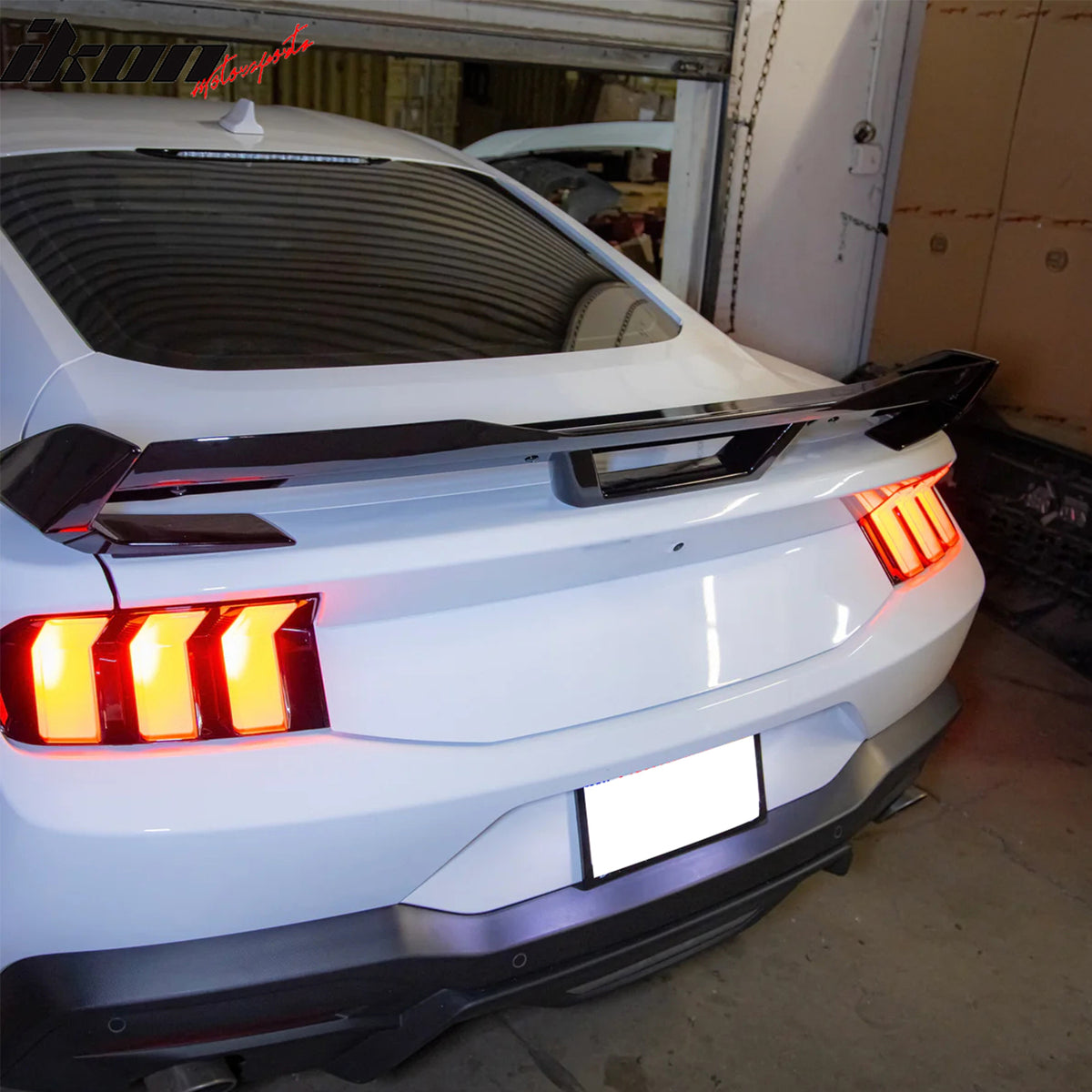 Fits 24-26 Ford Mustang Dark Horse HP Style Rear Trunk Spoiler Wing ABS