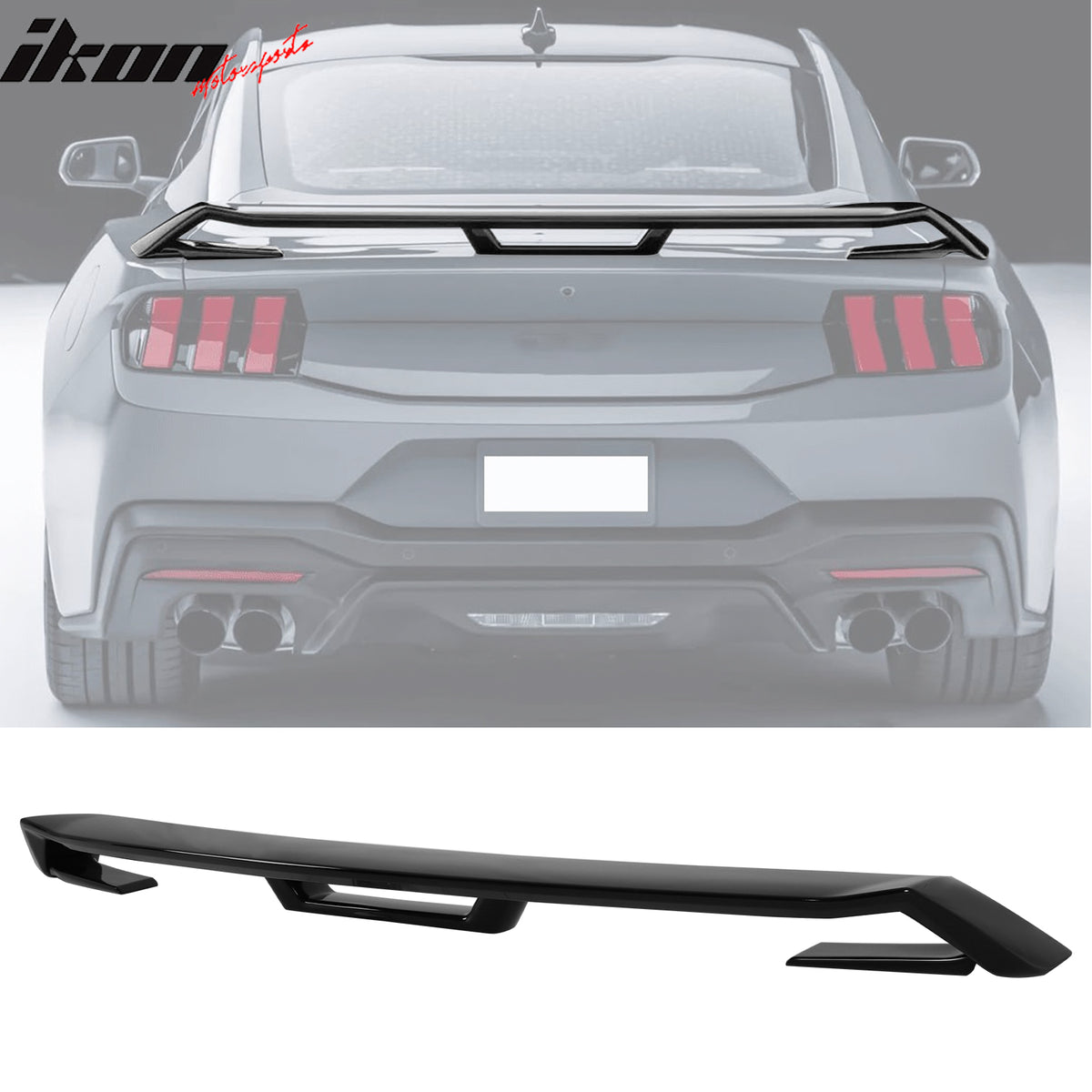 Fits 24-26 Ford Mustang OE GT Performance Style Trunk Spoiler Wing ABS