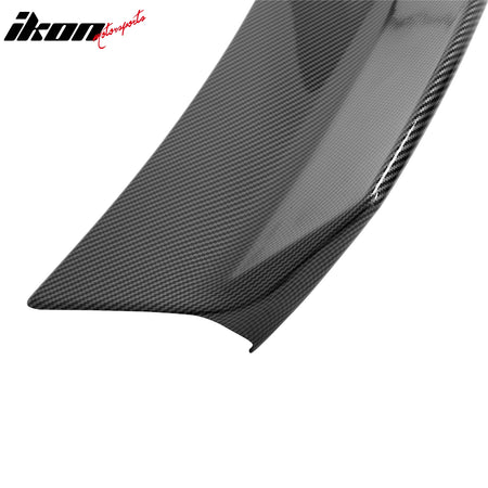 For 24-26 Ford Mustang SK Style Duckbill Trunk Spoiler Carbon Fiber Print ABS