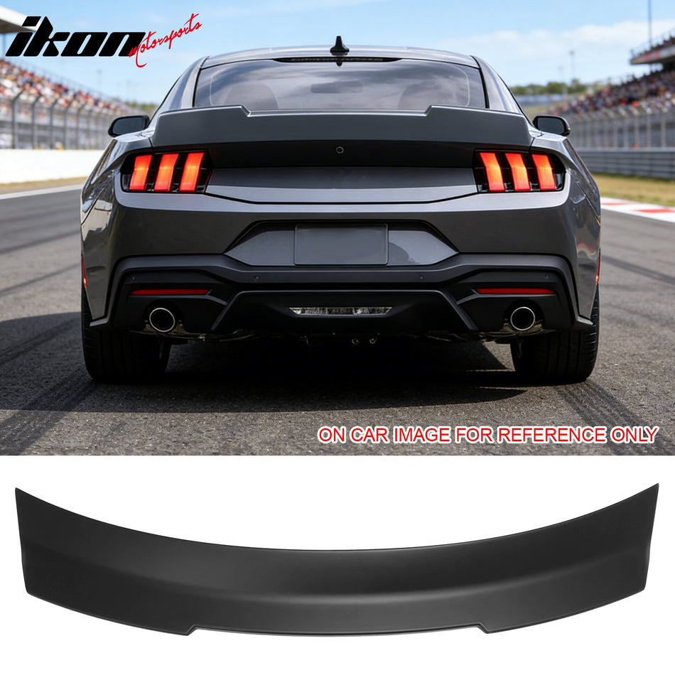2024-2026 Ford Mustang S650 Coupe SK Style Duckbill Trunk Spoiler Matte Black ABS