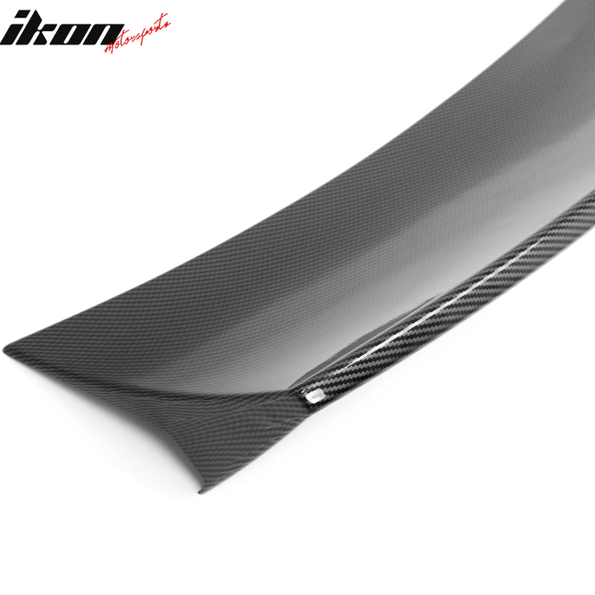 Fits 24-26 Ford Mustang S650 Coupe IKON Style Trunk Spoiler Carbon Fiber Print