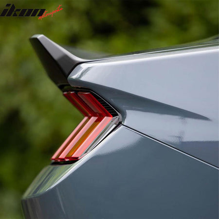 Fits 24-26 Ford Mustang S650 Coupe IKON Style Duckbill Trunk Spoiler Matte Black